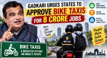 Gadkari Urges States to Approve Bike Taxis, Says Sector Could Create 8 Crore Jobs