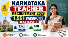 Karnataka Teacher Recruitment 2026: 1,551 Vacancies, RPC & KK Posts