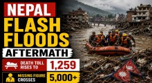 Nepal Flash Floods Aftermath: Death Toll Rises to 1,259, Missing Figure Crosses 5,000