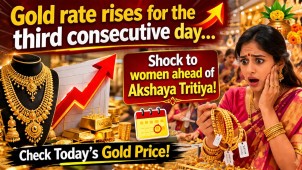 Gold Prices Rise for Third Consecutive Day Ahead of Akshaya Tritiya