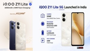 iQOO Z11 Lite 5G Launched in India: Price, Specifications, 6,500mAh Battery & Features