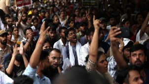 Minor Scuffle Between Security Personnel and Protesters Reported, Situation Under Control