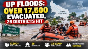 UP Floods: Over 17,500 Evacuated as Floods Hit 26 Districts; Relief Operations Intensify