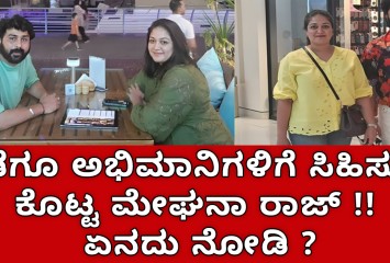 ಕಡೆಗೂ ಅಭಿಮಾನಿಗಳಿಗೆ  ಸಿಹಿಸುದ್ದಿ ಕೊಟ್ಟ ಮೇಘನಾ ರಾಜ್ !! ಏನದು ನೋಡಿ ?