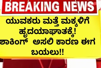 ಯುವಕರು ಮತ್ತೆ ಮಕ್ಕಳಿಗೆ ಹೃದಯಾಘಾತಕ್ಕೆ! ಶಾಕಿಂಗ್  ಅಸಲಿ ಕಾರಣ ಈಗ ಬಯಲು!!
