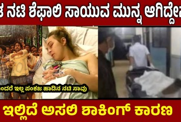 ಖ್ಯಾತ ನಟಿ ಶೆಫಾಲಿ ಸಾಯುವ ಮುನ್ನ ಆಗಿದ್ದೇನು!! ಇಲ್ಲಿದೆ ಅಸಲಿ ಶಾಕಿಂಗ್ ಕಾರಣ !!