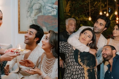 Unseen Photos from Aadar Jain and Alekha Advani's Enchanting Roka Ceremony