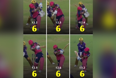 Riyan Parag Smashes Six Consecutive Sixes in IPL 2025 Thriller Against KKR