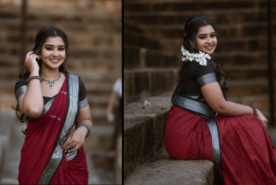 Mouna Guddemane’s Saree Fashion: A Blend of Tradition & Elegance