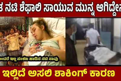 ಖ್ಯಾತ ನಟಿ ಶೆಫಾಲಿ ಸಾಯುವ ಮುನ್ನ ಆಗಿದ್ದೇನು!! ಇಲ್ಲಿದೆ ಅಸಲಿ ಶಾಕಿಂಗ್ ಕಾರಣ !!
