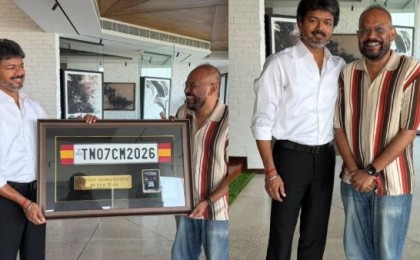 Venkat Prabhu Gifts Vijay ‘TN 07 CM 2026’ Number Plate from GOAT