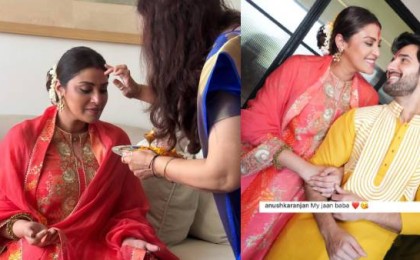 Anushka Ranjan and Aditya Seal Radiate Joy at Godh Bharai Ceremony