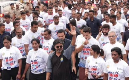 CM Vijay Runs 6 km in Anti-Drug Marathon: A New Chapter Beyond Stardom