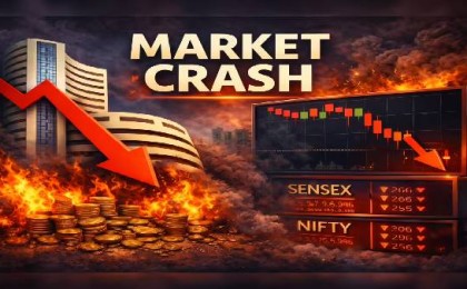 Stock Market Crash News Live: Nifty Near 24,050, Sensex Falls 500 Points; Nuvoco Vistas Surges Post Q1