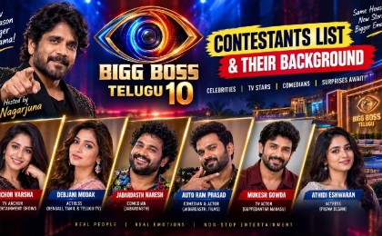 Bigg Boss Telugu 10 Contestants List 2026: Confirmed Names, Background & TV Shows