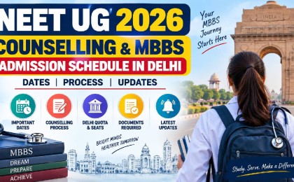 NEET UG 2026 Counselling & MBBS Admission Schedule in Delhi: Dates, Process and Updates