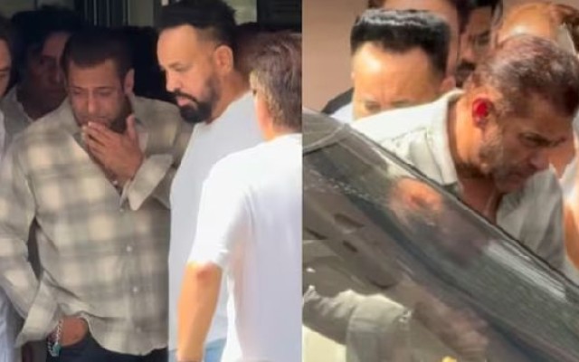 Teary-Eyed Salman Khan Pays Last Respects to Kumud Rane
