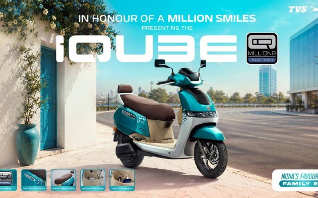TVS iQube MillionR Edition Launched at ₹1.40 Lakh: Check Price, Range & Features