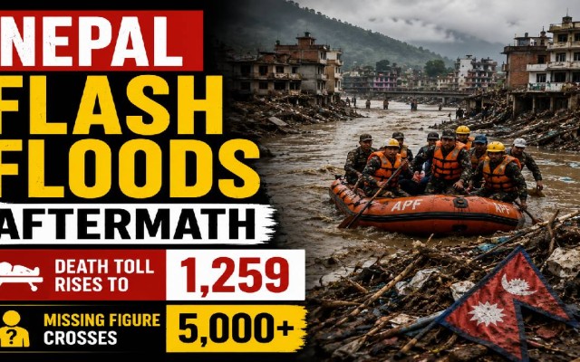 Nepal Flash Floods Aftermath: Death Toll Rises to 1,259, Missing Figure Crosses 5,000