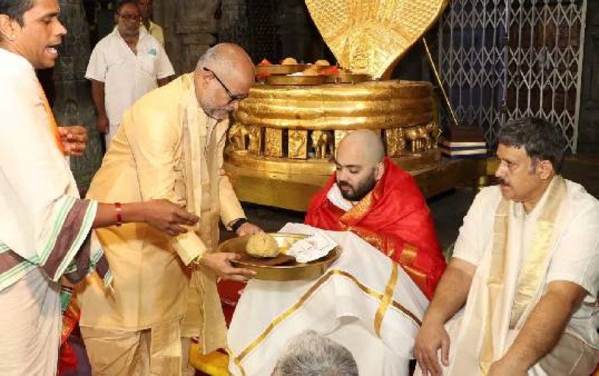 Anant Ambani Offers Hair at Tirumala, Donates 25 Electric Buses to TTD